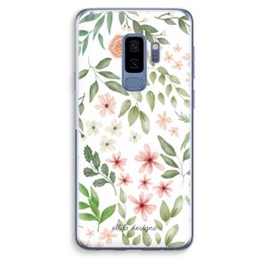 CaseCompany Botanical sweet flower heaven: Samsung Galaxy S9 Plus Transparant Hoesje