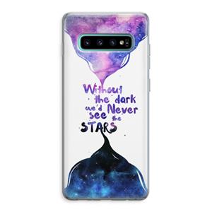 CaseCompany Stars quote: Samsung Galaxy S10 Plus Transparant Hoesje