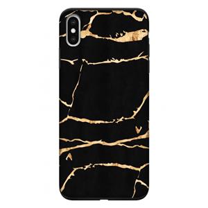 CaseCompany Gouden marmer: iPhone XS Max Tough Case