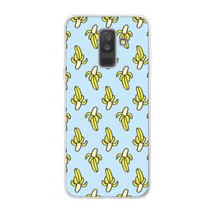 CaseCompany Bananas: Samsung Galaxy A6 Plus (2018) Transparant Hoesje