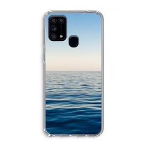 CaseCompany Water horizon: Samsung Galaxy M31 Transparant Hoesje