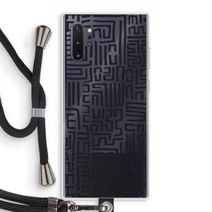 CaseCompany Moroccan Print: Samsung Galaxy Note 10 Plus Transparant Hoesje met koord