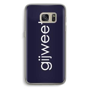 CaseCompany Gijweet: Samsung Galaxy S7 Transparant Hoesje
