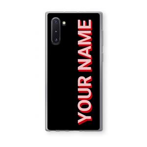CaseCompany Namecase: Samsung Galaxy Note 10 Transparant Hoesje