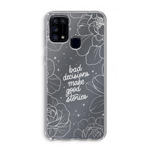 CaseCompany Good stories: Samsung Galaxy M31 Transparant Hoesje