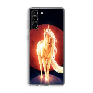 CaseCompany Last Unicorn: Samsung Galaxy S21 Plus Transparant Hoesje