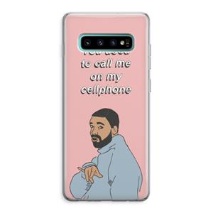 CaseCompany Hotline bling: Samsung Galaxy S10 Plus Transparant Hoesje