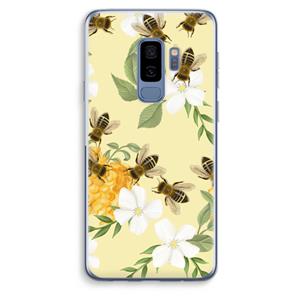 CaseCompany No flowers without bees: Samsung Galaxy S9 Plus Transparant Hoesje