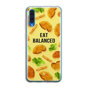 CaseCompany Eat Balanced: Samsung Galaxy A50 Transparant Hoesje