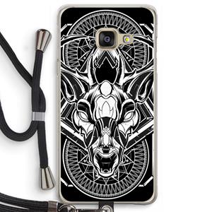 CaseCompany Oh Deer: Samsung Galaxy A3 (2016) Transparant Hoesje met koord