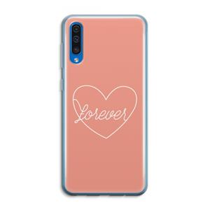 CaseCompany Forever heart: Samsung Galaxy A50 Transparant Hoesje