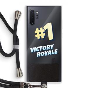 CaseCompany Victory Royale: Samsung Galaxy Note 10 Plus Transparant Hoesje met koord