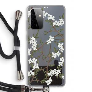 CaseCompany Blossoming spring: Samsung Galaxy A72 5G Transparant Hoesje met koord