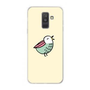 CaseCompany Birdy: Samsung Galaxy A6 Plus (2018) Transparant Hoesje