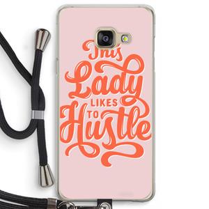 CaseCompany Hustle Lady: Samsung Galaxy A3 (2016) Transparant Hoesje met koord
