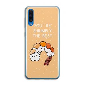 CaseCompany You're Shrimply The Best: Samsung Galaxy A50 Transparant Hoesje