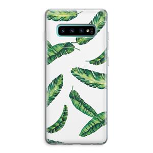 CaseCompany Lange bladeren: Samsung Galaxy S10 Plus Transparant Hoesje