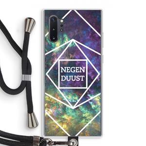 CaseCompany Negenduust ruimte: Samsung Galaxy Note 10 Plus Transparant Hoesje met koord