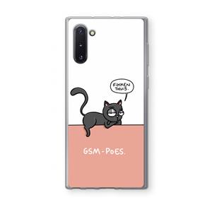 CaseCompany GSM poes: Samsung Galaxy Note 10 Transparant Hoesje