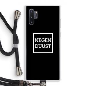 CaseCompany Negenduust black: Samsung Galaxy Note 10 Plus Transparant Hoesje met koord