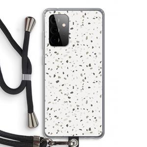 CaseCompany Terrazzo N°14: Samsung Galaxy A72 5G Transparant Hoesje met koord