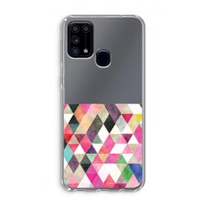 CaseCompany Gekleurde driehoekjes: Samsung Galaxy M31 Transparant Hoesje