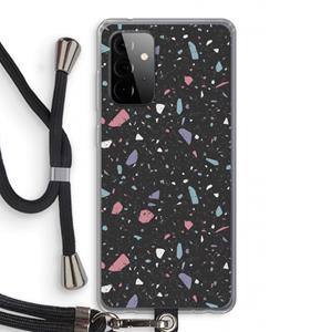 CaseCompany Terrazzo N°16: Samsung Galaxy A72 5G Transparant Hoesje met koord