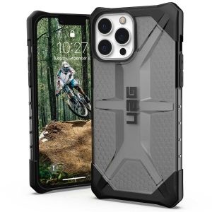 Urban Armor Gear UAG - Plasma backcover hoes - iPhone 13 Pro Max - Grijs + Lunso Tempered Glass