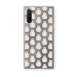CaseCompany Uilen: Samsung Galaxy Note 10 Transparant Hoesje
