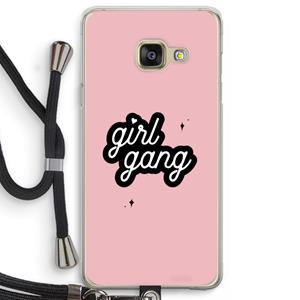 CaseCompany Girl Gang: Samsung Galaxy A3 (2016) Transparant Hoesje met koord