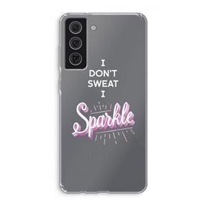 CaseCompany Sparkle quote: Samsung Galaxy S21 FE Transparant Hoesje