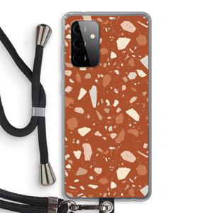 CaseCompany Terrazzo N°22: Samsung Galaxy A72 5G Transparant Hoesje met koord