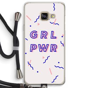 CaseCompany GRL PWR: Samsung Galaxy A3 (2016) Transparant Hoesje met koord