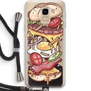 CaseCompany Diet Coke Please: Samsung Galaxy J6 (2018) Transparant Hoesje met koord