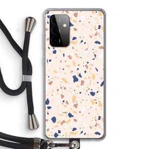 CaseCompany Terrazzo N°23: Samsung Galaxy A72 5G Transparant Hoesje met koord