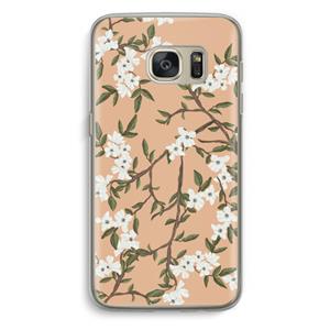 CaseCompany Blossoming spring: Samsung Galaxy S7 Transparant Hoesje