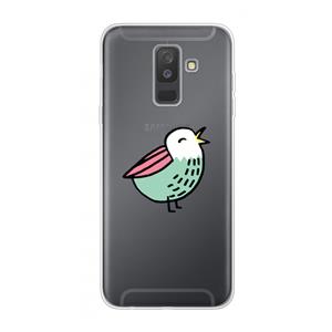 CaseCompany Birdy: Samsung Galaxy A6 Plus (2018) Transparant Hoesje