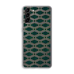 CaseCompany Moroccan tiles: Samsung Galaxy S21 Plus Transparant Hoesje