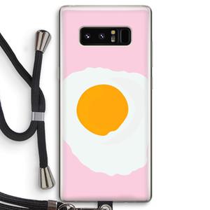 CaseCompany Sunny side up: Samsung Galaxy Note 8 Transparant Hoesje met koord