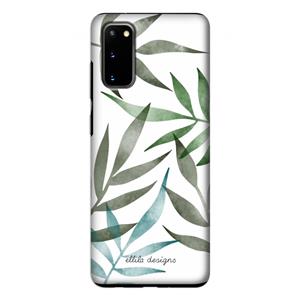 CaseCompany Tropical watercolor leaves: Samsung Galaxy S20 Tough Case