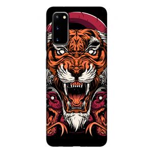 CaseCompany Tiger and Rattlesnakes: Samsung Galaxy S20 Tough Case