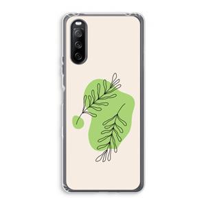 CaseCompany Beleaf in you: Sony Xperia 10 III Transparant Hoesje