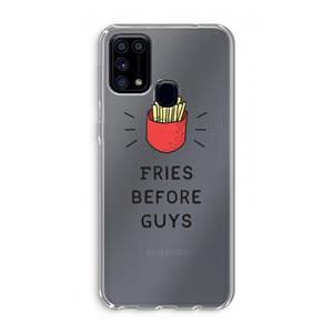 CaseCompany Fries before guys: Samsung Galaxy M31 Transparant Hoesje