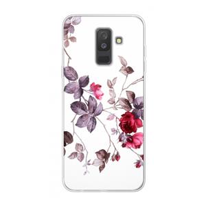 CaseCompany Mooie bloemen: Samsung Galaxy A6 Plus (2018) Transparant Hoesje