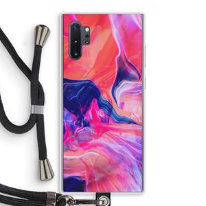 CaseCompany Earth And Ocean: Samsung Galaxy Note 10 Plus Transparant Hoesje met koord