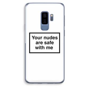 CaseCompany Safe with me: Samsung Galaxy S9 Plus Transparant Hoesje