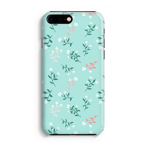 CaseCompany Small white flowers: Volledig Geprint iPhone 7 Plus Hoesje