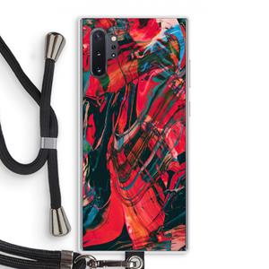 CaseCompany Endless Descent: Samsung Galaxy Note 10 Plus Transparant Hoesje met koord