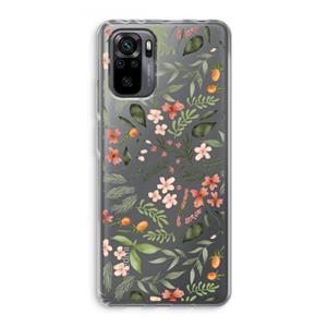 CaseCompany Sweet little flowers: Xiaomi Redmi Note 10 Pro Transparant Hoesje