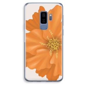 CaseCompany Orange Ellila flower: Samsung Galaxy S9 Plus Transparant Hoesje